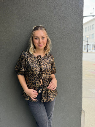 Nat Leopard Blouse
