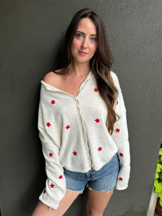 Star Spangled Piper Cardi