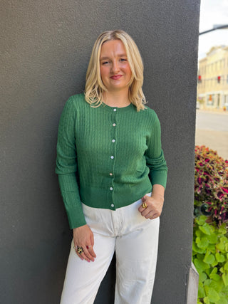 Lila Cable Knit Cardi