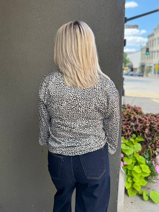 Cheetah-licious Satin Blouse