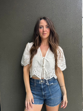 Loray Eyelet Top