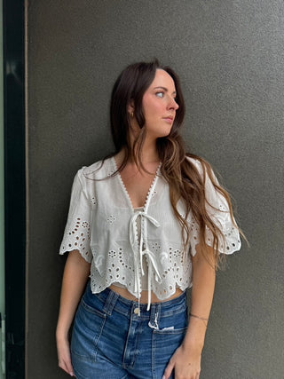 Loray Eyelet Top