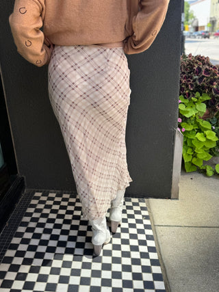 Plaid Dreams Maxi Skirt