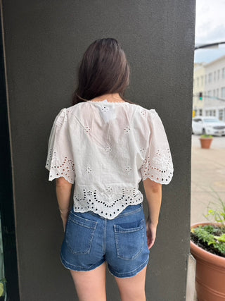 Loray Eyelet Top