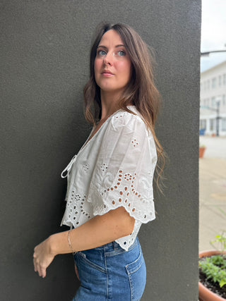 Loray Eyelet Top