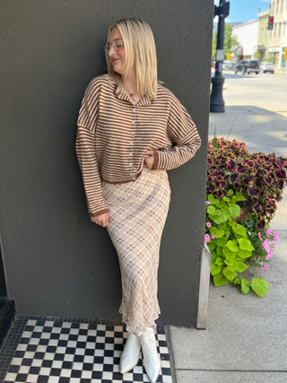 Plaid Dreams Maxi Skirt