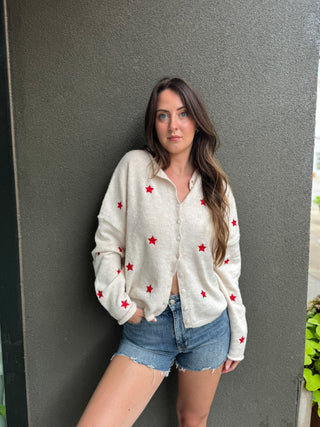 Star Spangled Piper Cardi