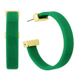 Acrylic Green Hoops