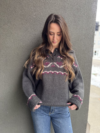 Charcoal Fireside Sweater