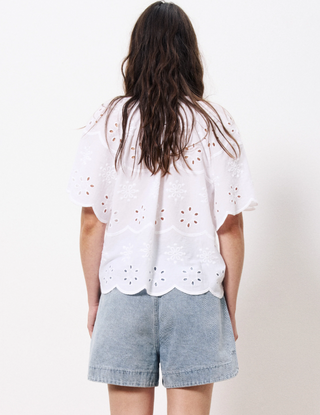 Neda Eyelet Top