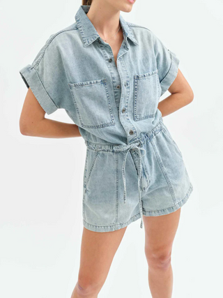 Surfside Denim Romper