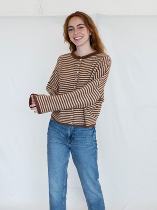 Striped Piper Cardi