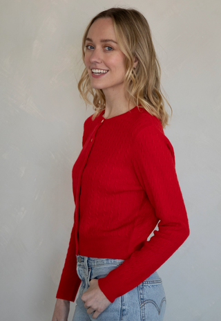 Lila Cable Knit Cardi