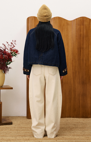 Chestnut Corduroy Denim Jacket