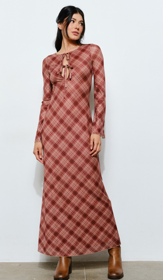 Rust Plaid Lovin' Dress