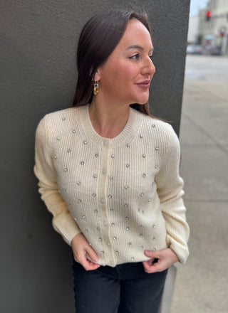 Muse Rhinestone Cardigan