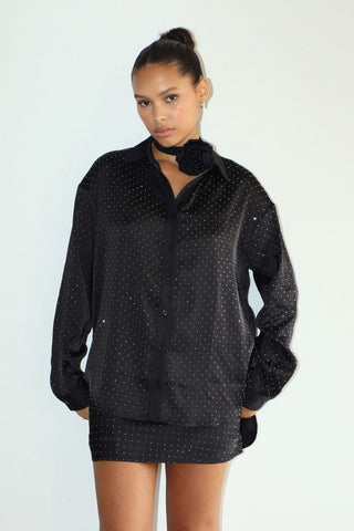 Diamond Satin Blouse