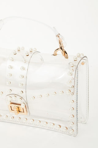 Clear Pearl Purse