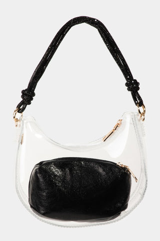 Clear Mini Hobo Sparkle Purse