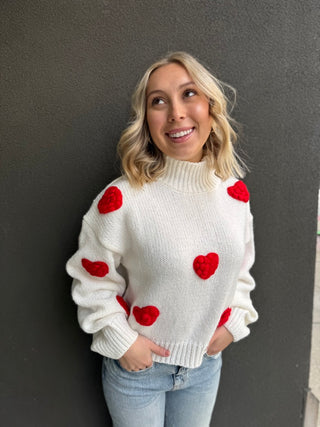 Heart Mock Sweater