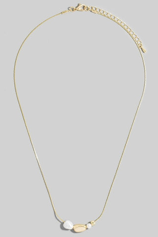 Dainty Pearl Gold Necklace