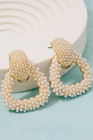 Pearl Knocker Earrings