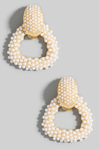 Pearl Knocker Earrings