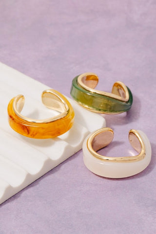 Resin & Gold Ring