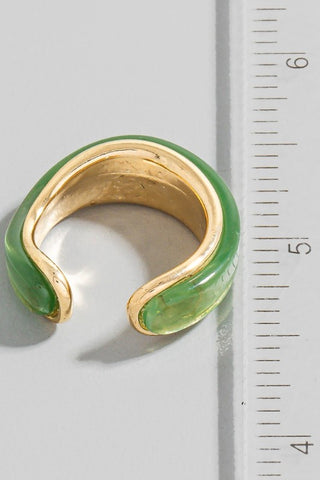 Resin & Gold Ring