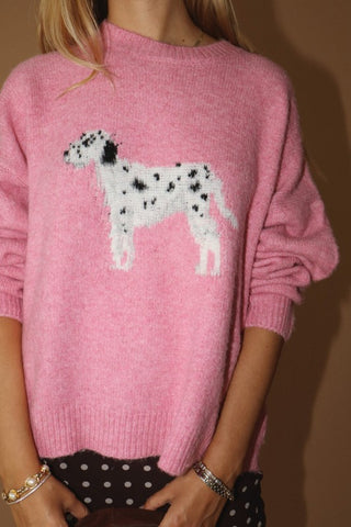 Pink Dalmatian Sweater