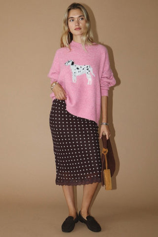Pink Dalmatian Sweater