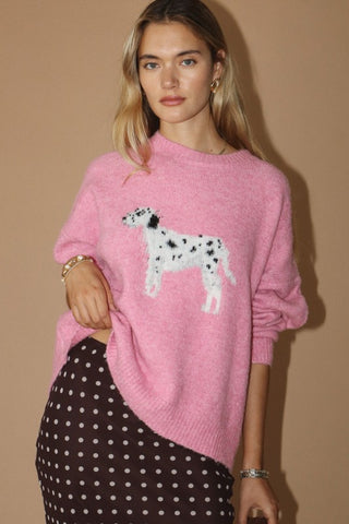 Pink Dalmatian Sweater