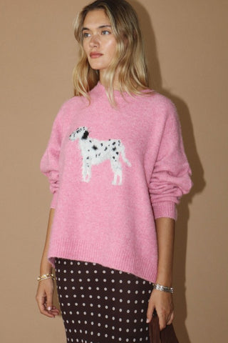 Pink Dalmatian Sweater