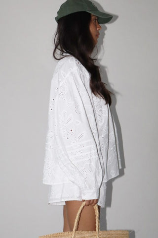 Eyelet Cotton Blouse