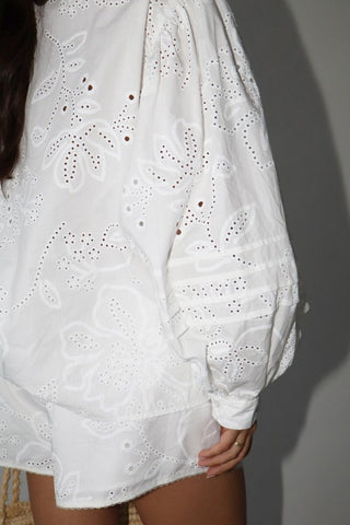 Eyelet Cotton Blouse