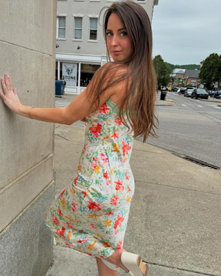 Green Floral Dress