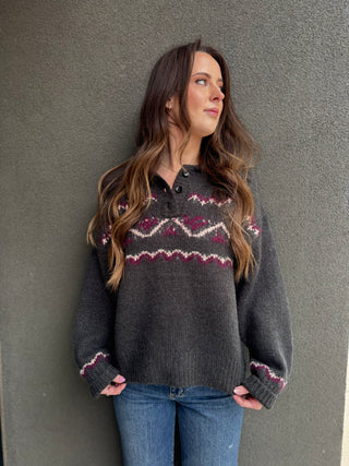 Charcoal Fireside Sweater