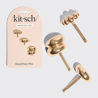 Gold Metal Pony Pins Set