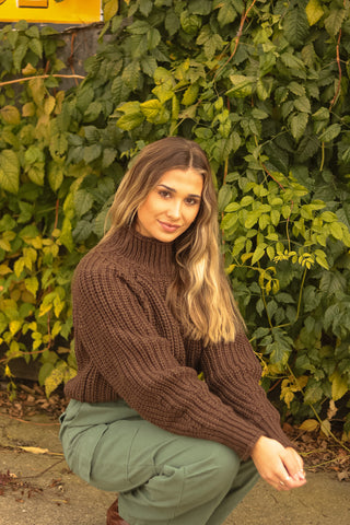 Chunky Brown Sweater