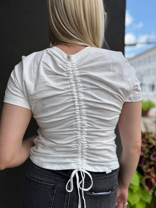 Soul Ties Ruched Back Tee