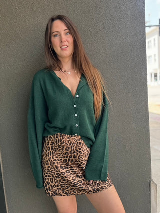 Zeo Leopard Skort
