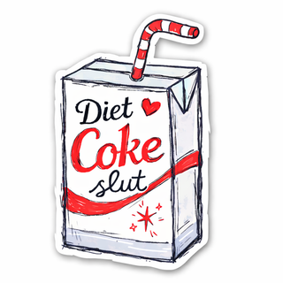 Diet Coke Slut Sticker