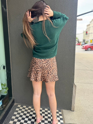 Zeo Leopard Skort