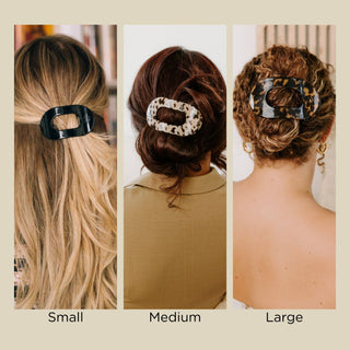 Round Flat Hair Clip - Medium