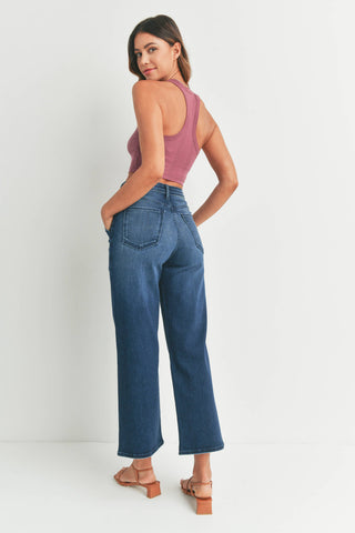 Dark Cargo Pocket Wide Leg