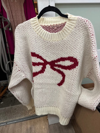 Big Red Bow Sweater