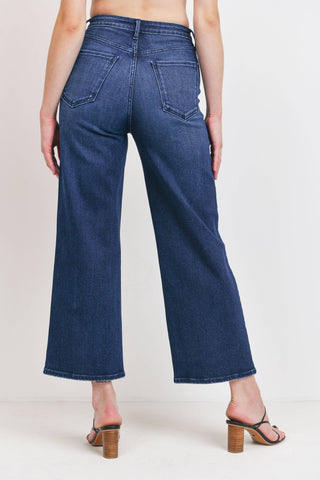 Dark Cargo Pocket Wide Leg