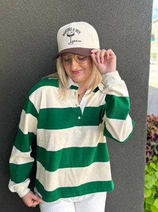 Bold Stripe Polo Shirt