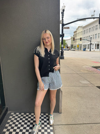 Sleeveless Piper Cardigan