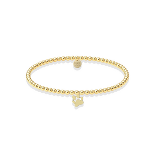 Paw Charm Beaded Bracelet